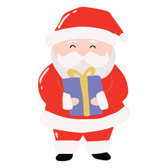 cartoon character santa claus variant gesture and activity. sticker santa claus
