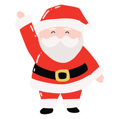cartoon character santa claus variant gesture and activity. sticker santa claus
