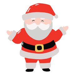 cartoon character santa claus variant gesture and activity. sticker santa claus