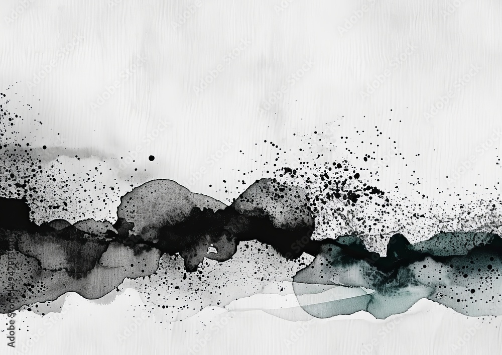 Poster horizontal background with grunge elements and ample copy space.