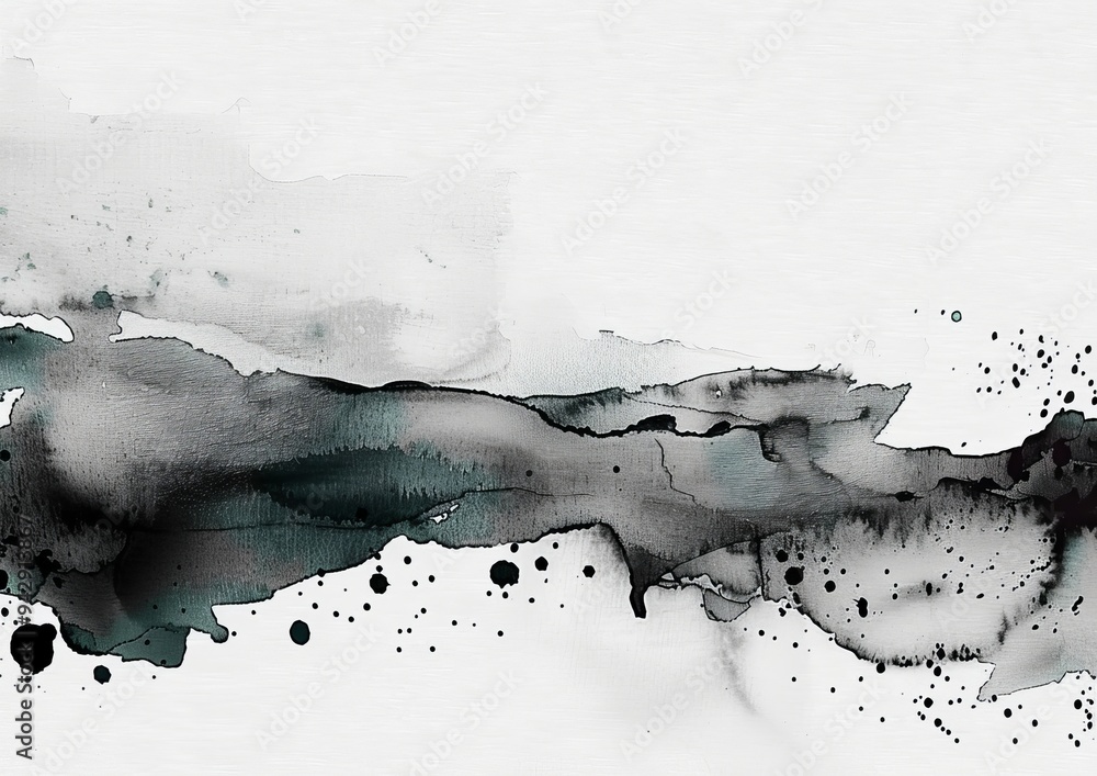 Poster horizontal background with grunge elements and ample copy space.