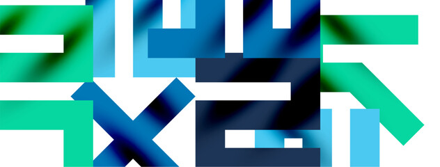 Colorful squares, lines minimal abstract background. Vector Illustration For Wallpaper, Banner, Background, Card, Book Illustration, landing page