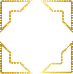 Half Frame round circular graphic design artistic Gold picture frame luxury golden frame gold border vector royals framework decoration decorative element isolated background 
