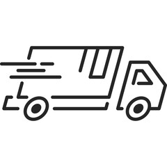 Fast Delivery Line Icon