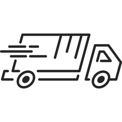 Fast Delivery Line Icon