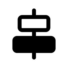 align center line icon