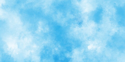 Aquarelle paint blue paper textured canvas perfect for presentation, Colorful gradient ink colors wet effect hand drawn painted blue texture, Abstract brush painted border stain watercolor backdrop.