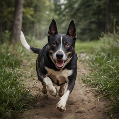 Naklejka premium My dear dog friend 