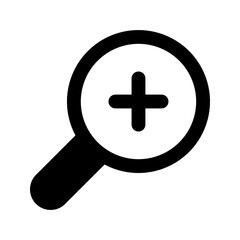 Fototapeta premium zoom in line icon