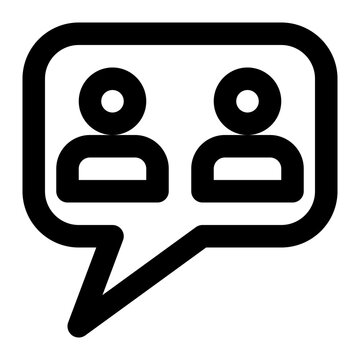 recommend clip art: communication, chatting, talking, conversation, discussion outline icon