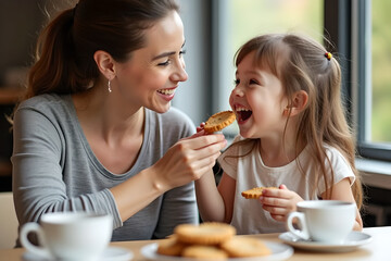 two women having breakfast