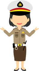 Indonesian Police Woman