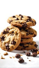 Obraz premium Mouth watering chocolate chip Cookies