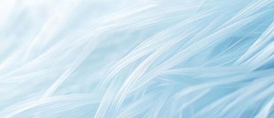 The image is a close up of a blue and white hair strand. The hair is long and he is made of synthetic material. The strand is curled and twisted, giving it a unique and interesting appearance