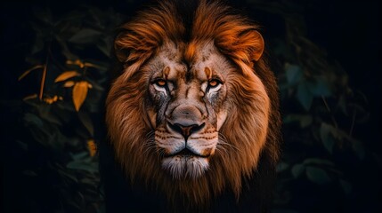 Fototapeta premium LION. ILLUSTRATION CONCEPT