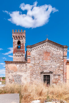 The abbey of San Pietro in Badia Pozzeveri, Altopascio, Lucca, Italy