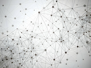 Digital Network Connections: A dynamic web of interconnected nodes and lines, symbolizing the flow of data and the power of digital transformation.