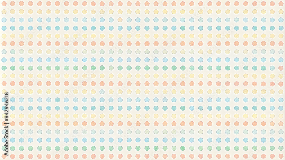 Poster pastel polka dot pattern: a delicate and charming pastel polka dot pattern, perfect for adding a tou