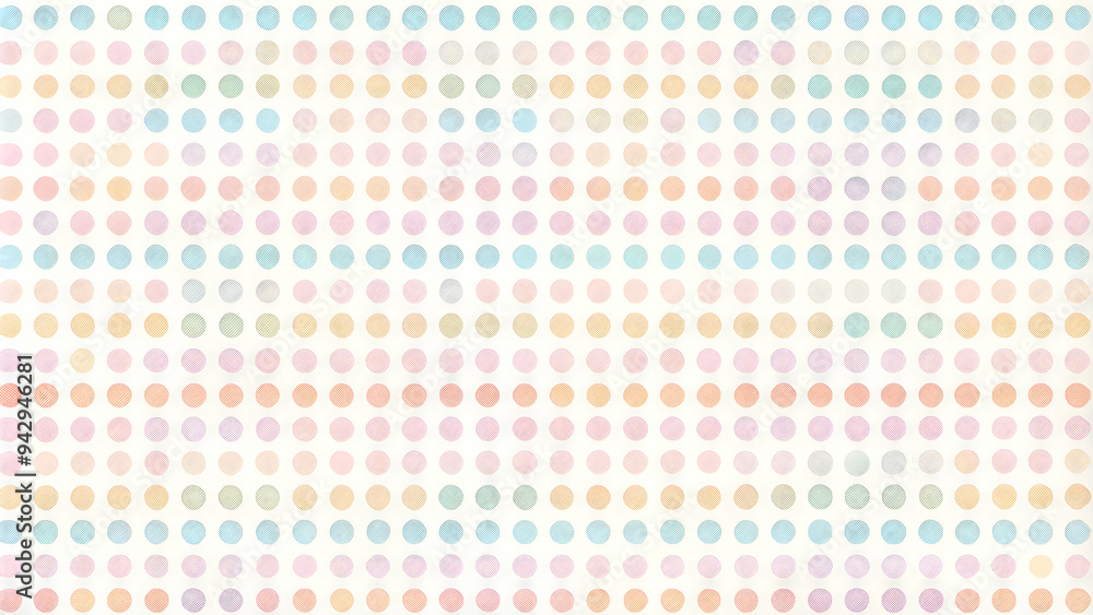 Poster pastel polka dot pattern: a delicate and charming pastel polka dot pattern, perfect for adding a tou