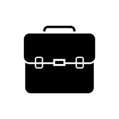 Briefcase icon,bag vector glyph flat illustration