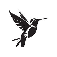 Fototapeta premium Hummingbird Symbol with Elegance Contemporary 