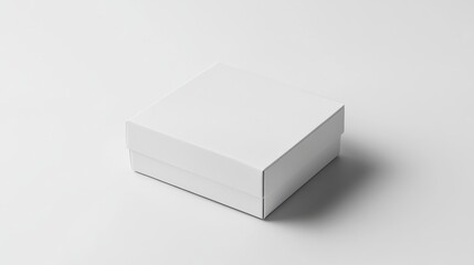 minimalist packaging box on a clean white background