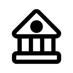bank glyph icon