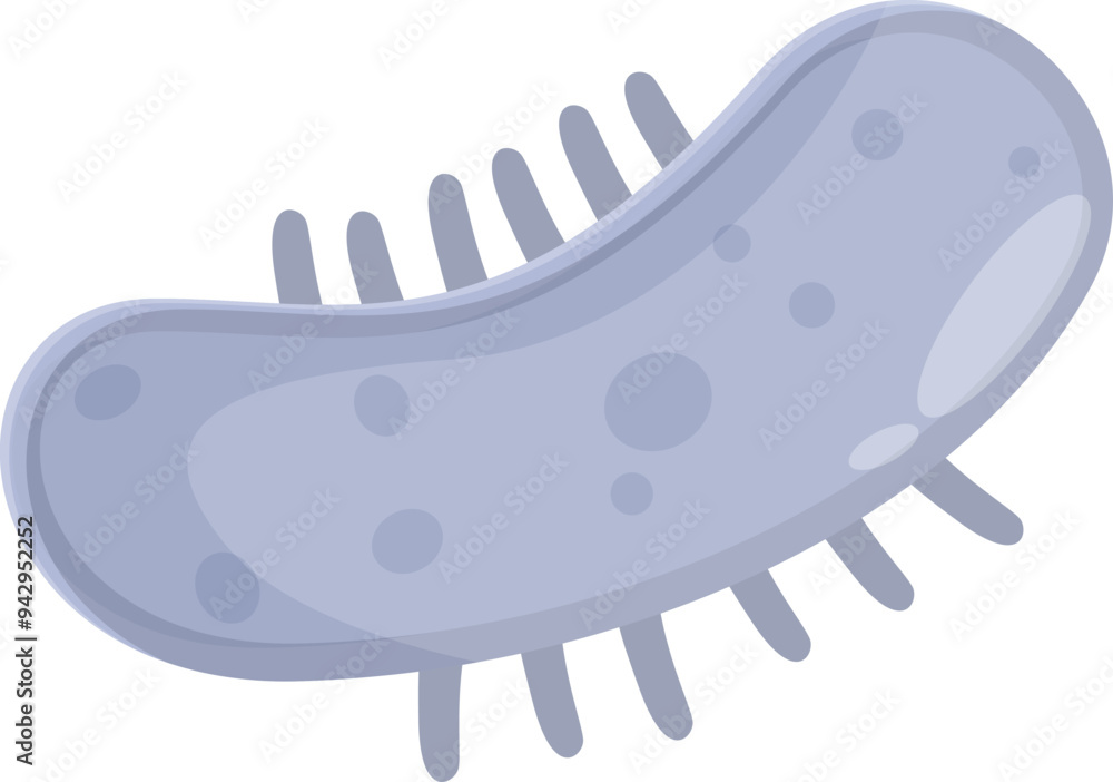 Poster dangerous grey bacteria is spreading using multiple flagella