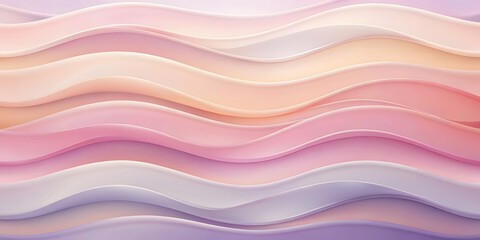 Obraz premium Pastel Dreamwaves: Serene pastel hues blend seamlessly in this abstract background, forming gentle, flowing waves. 