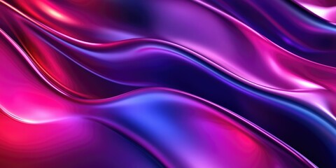 Fototapeta premium Abstract Purple and Pink Fluid Waves
