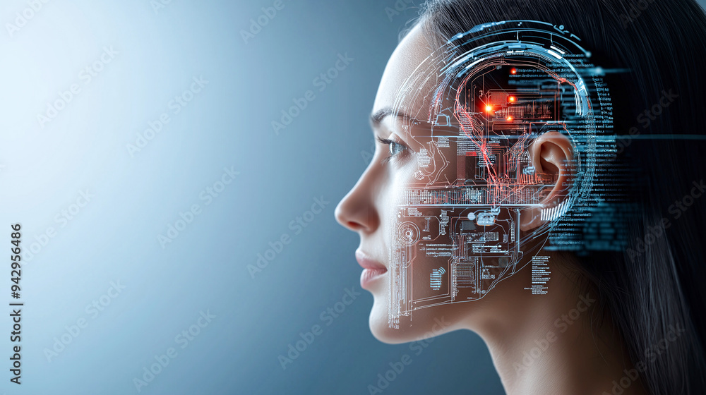 Poster exploring the fusion of humanity and technology in design