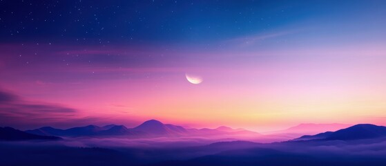 Chill lo-fi cover with a stylized moon and stars, using soft blues and purples to create a serene, late-night listening experience