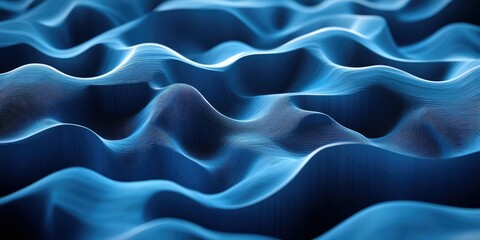 Obraz premium Abstract Blue Wave Pattern