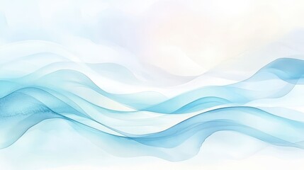 Obraz premium A blue wave with white clouds in the background. The blue color of the wave is very vivid and the white clouds add a sense of calmness to the scene