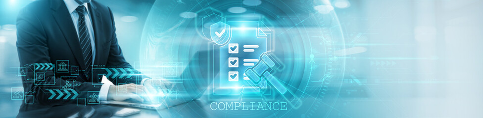 Cloud security. Businessman using laptop and analysis cloud security growth, monitoring data breaches, implementing protocols, ensuring compliance with regulations on global network.