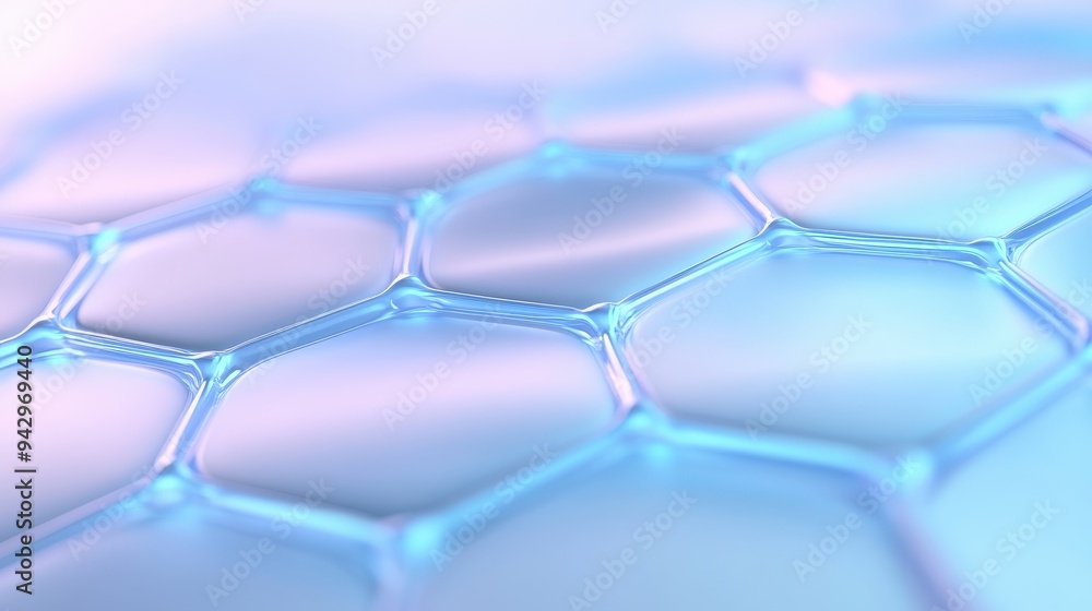 Wall mural the image is a close up of a blue and white patterned surface. the blue and white colors create a se