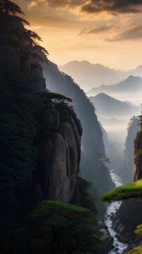 T2 In the evening of Huangshan - Generative AI