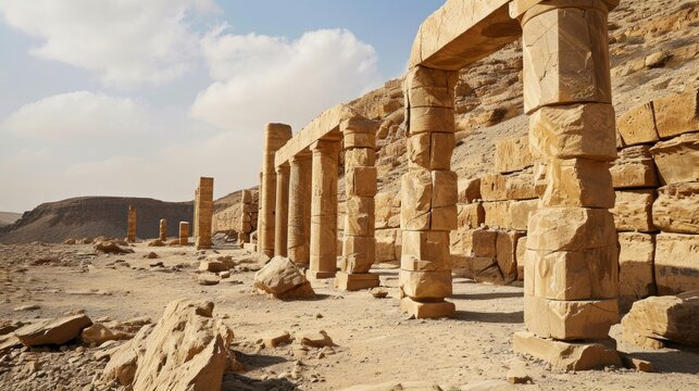 Alabaster Pillars: The Ancient Moon Temple of Marib, Yemen