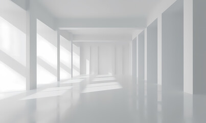Fototapeta premium empty white room