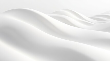 Obraz premium The image is a white, wavy line that appears to be a wave. The line is very long and extends across the entire image. The line is smooth and continuous, giving the impression of a calm, peaceful ocean