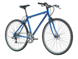 Blue Mountain Bike with Black Seat and Handlebars