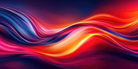 Abstract Colorful Waves