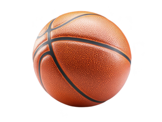 Basketball closeup isolated transparent background