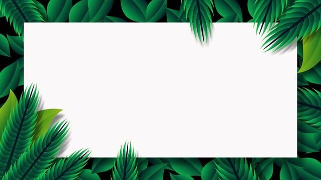 animated leaf template for background