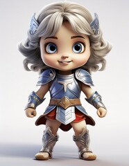 Gladiator child doll in arms 