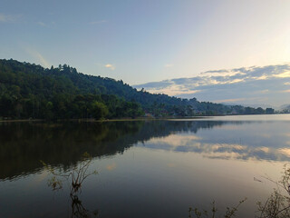 sunrise over lake