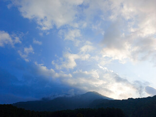 Fototapeta premium blue sky with clouds background