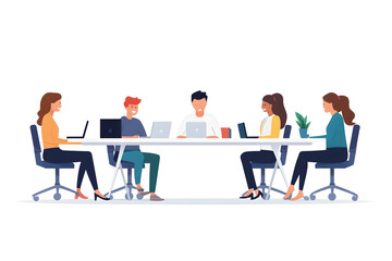 
Imagine
1w



Office business meeting flat illustration isolated on white background.