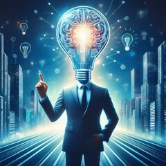 solution concept and demonstrating leadership strategies, that lead the business in a successful direction, with innovation and brain