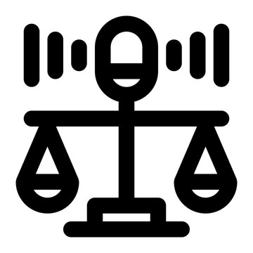 recommend clip art: law, justice, legal, podcast, podcasting outline icon